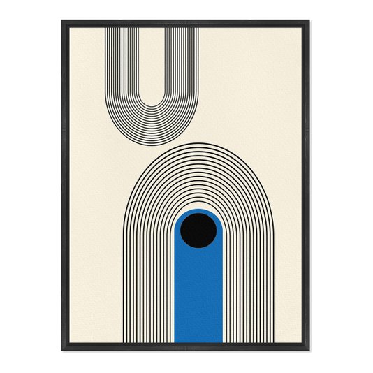 Quadro Em Tela Canvas Bauhaus Curvas