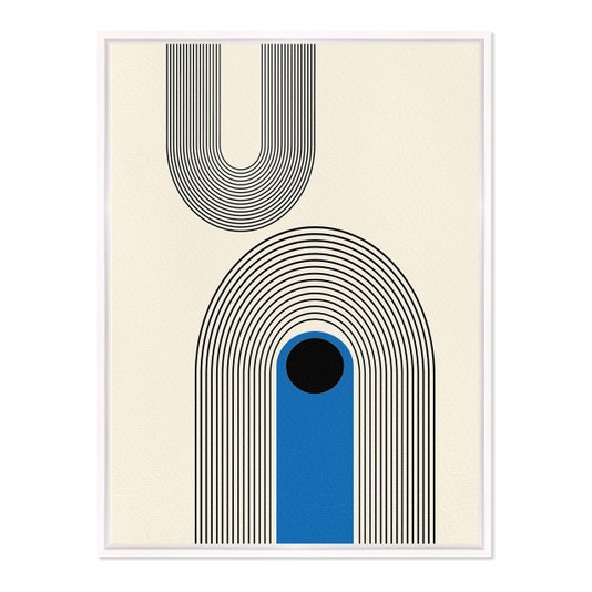 Quadro Em Tela Canvas Bauhaus Curvas