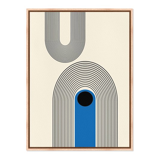 Quadro Em Tela Canvas Bauhaus Curvas