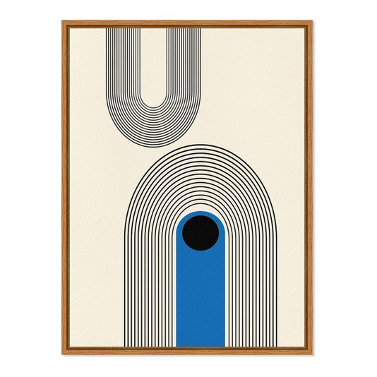 Quadro Em Tela Canvas Bauhaus Curvas
