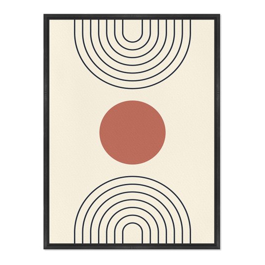Quadro Em Tela Canvas Bauhaus Formas e Curvas