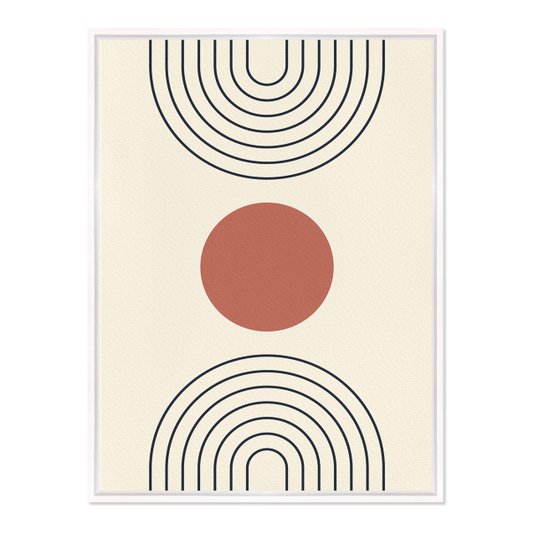 Quadro Em Tela Canvas Bauhaus Formas e Curvas