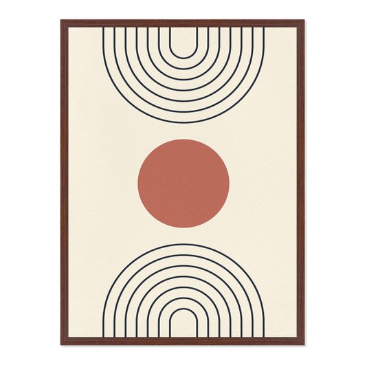 Quadro Em Tela Canvas Bauhaus Formas e Curvas