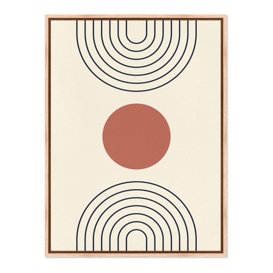Quadro Em Tela Canvas Bauhaus Formas e Curvas