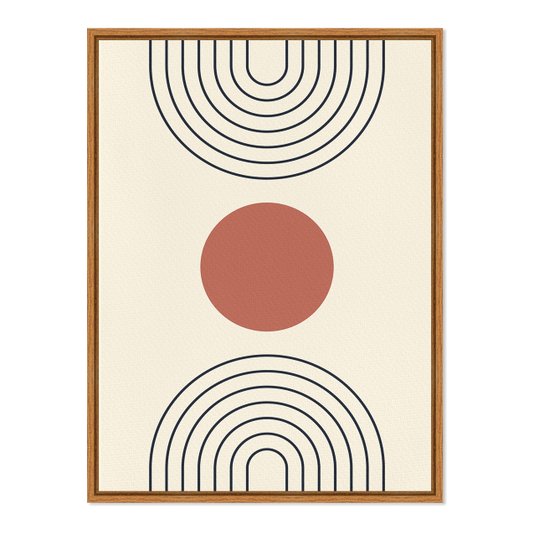 Quadro Em Tela Canvas Bauhaus Formas e Curvas