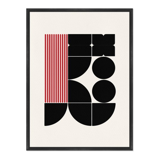 Quadro Em Tela Canvas Bauhaus Formas Geométricas