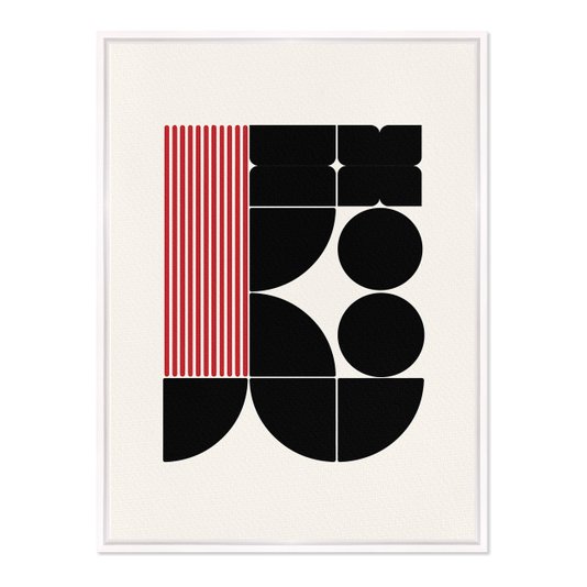 Quadro Em Tela Canvas Bauhaus Formas Geométricas