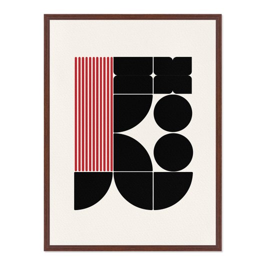Quadro Em Tela Canvas Bauhaus Formas Geométricas