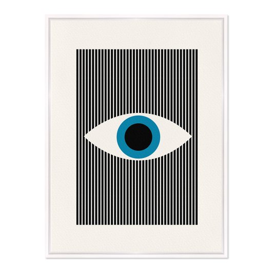 Quadro Em Tela Canvas Bauhaus Olho Com Linhas