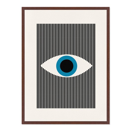 Quadro Em Tela Canvas Bauhaus Olho Com Linhas