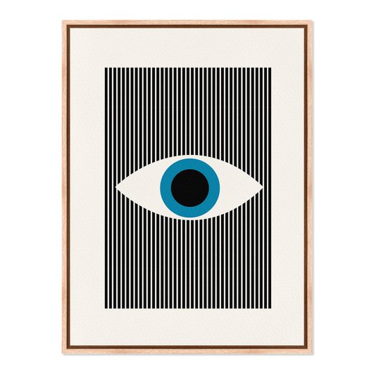 Quadro Em Tela Canvas Bauhaus Olho Com Linhas