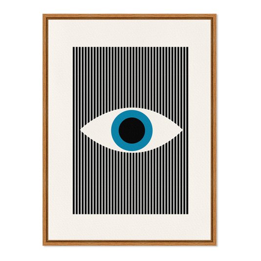 Quadro Em Tela Canvas Bauhaus Olho Com Linhas