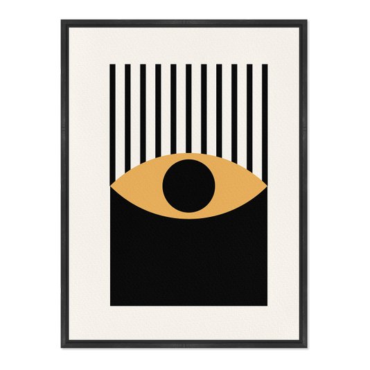 Quadro Em Tela Canvas Bauhaus Olho Laranja