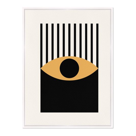 Quadro Em Tela Canvas Bauhaus Olho Laranja