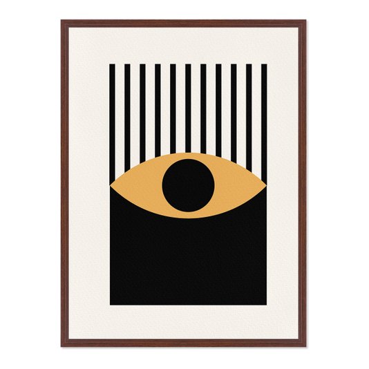 Quadro Em Tela Canvas Bauhaus Olho Laranja