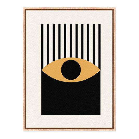 Quadro Em Tela Canvas Bauhaus Olho Laranja