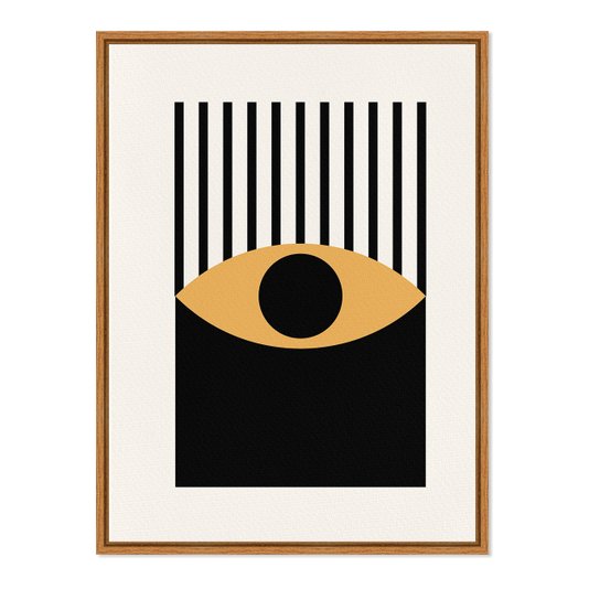 Quadro Em Tela Canvas Bauhaus Olho Laranja