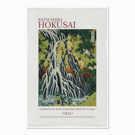 Quadro em Tela Canvas Cachoeira Kirifuri no Monte Kuokami de Kathushika Hokusai