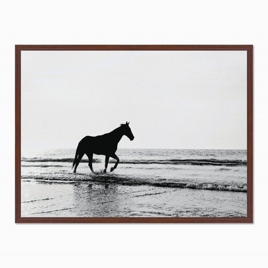 Quadro em Tela Canvas Cavalo na Praia