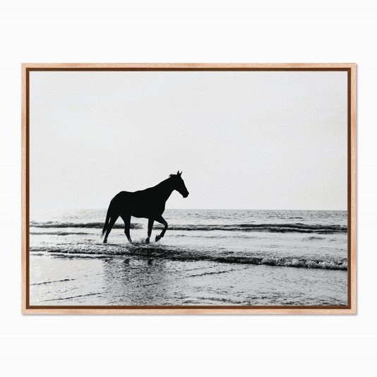 Quadro em Tela Canvas Cavalo na Praia