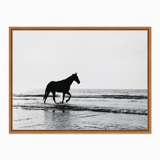 Quadro em Tela Canvas Cavalo na Praia