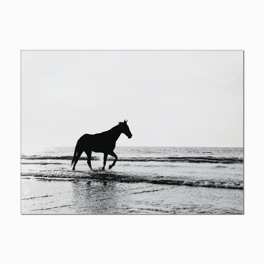 Quadro em Tela Canvas Cavalo na Praia
