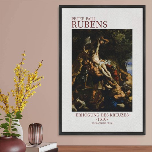 Quadro em Tela Canvas Elevação da Cruz de Peter Paul Rubens