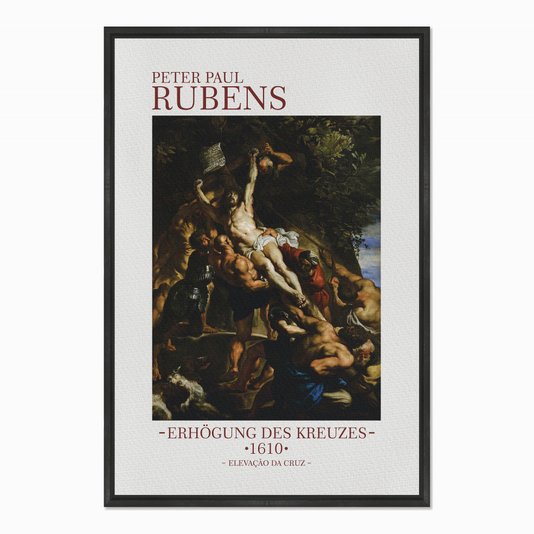 Quadro em Tela Canvas Elevação da Cruz de Peter Paul Rubens