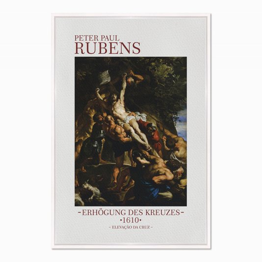 Quadro em Tela Canvas Elevação da Cruz de Peter Paul Rubens
