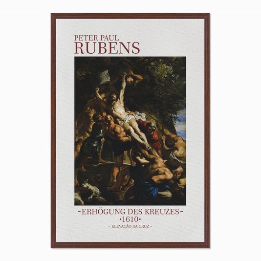 Quadro em Tela Canvas Elevação da Cruz de Peter Paul Rubens