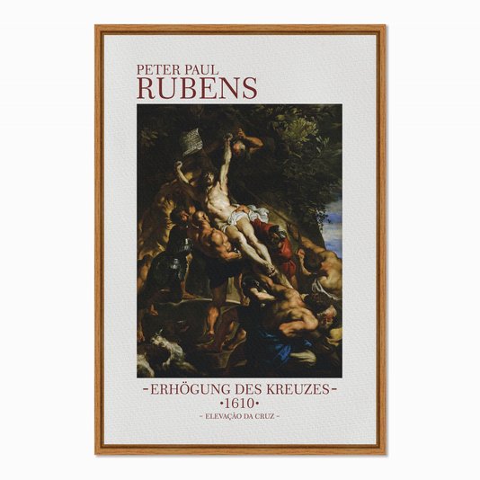 Quadro em Tela Canvas Elevação da Cruz de Peter Paul Rubens