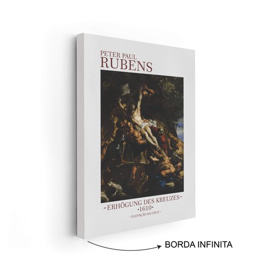 Quadro em Tela Canvas Elevação da Cruz de Peter Paul Rubens