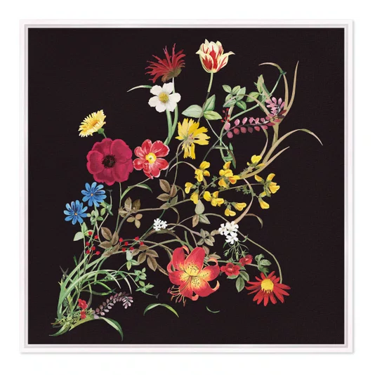 Quadro Em Tela Canvas Flores Silvestres Estilo Modern Heritage