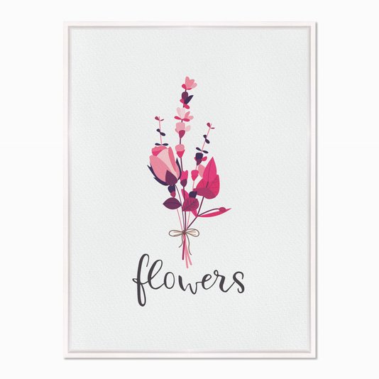 Quadro em Tela Canvas Flowers