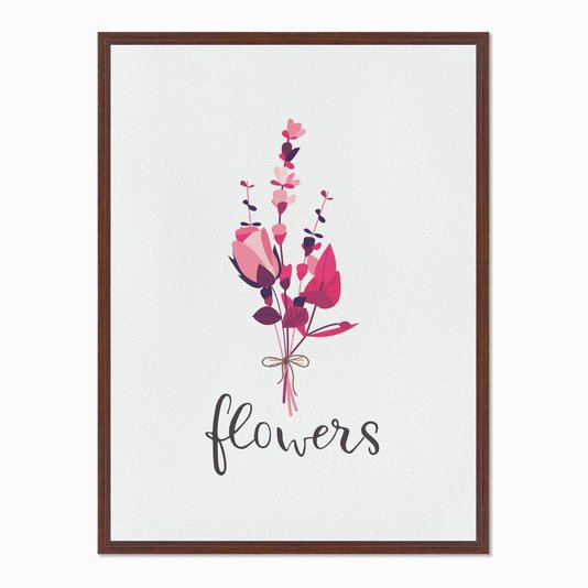 Quadro em Tela Canvas Flowers