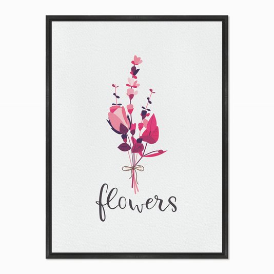 Quadro em Tela Canvas Flowers