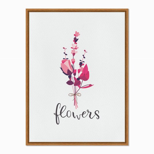 Quadro em Tela Canvas Flowers