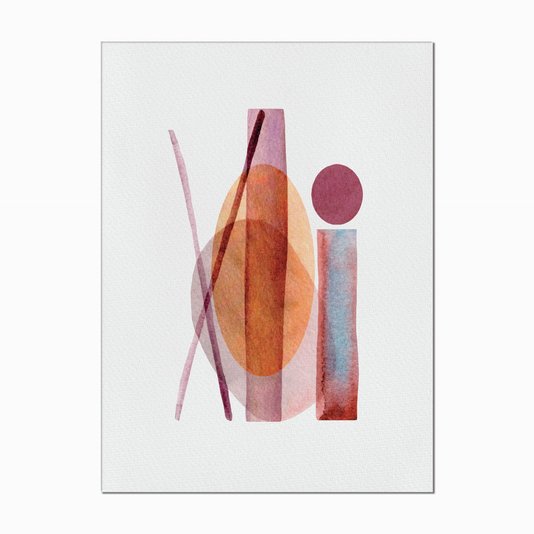 Quadro em Tela Canvas Geométrico Risco Abstrato