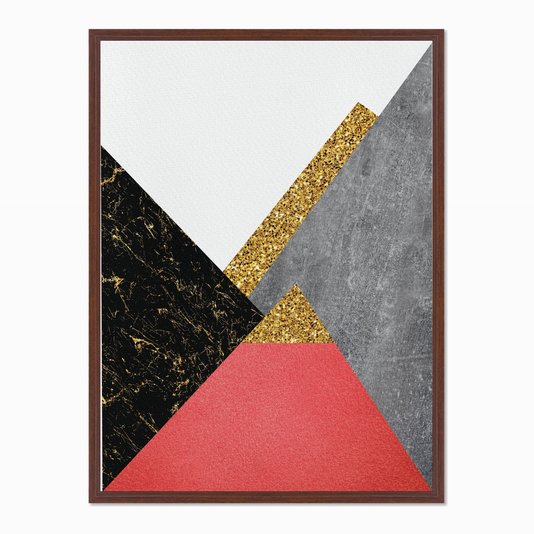 Quadro em Tela Canvas Geométrico Triângulos