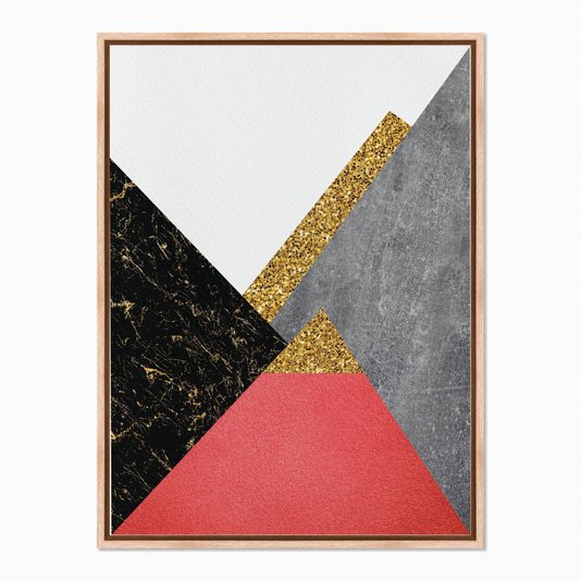 Quadro em Tela Canvas Geométrico Triângulos