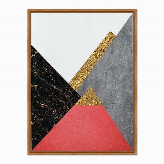 Quadro em Tela Canvas Geométrico Triângulos
