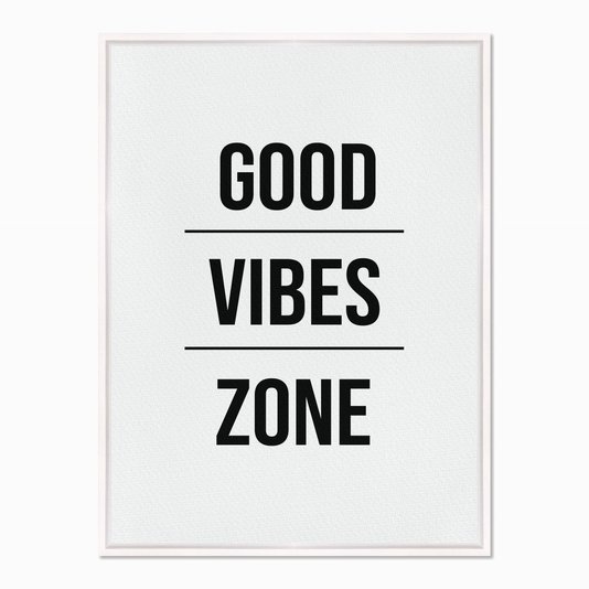 Quadro em Tela Canvas Good Vibes Zone