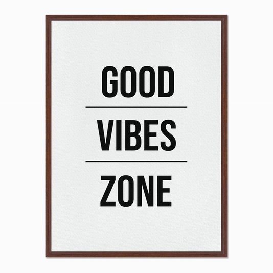 Quadro em Tela Canvas Good Vibes Zone