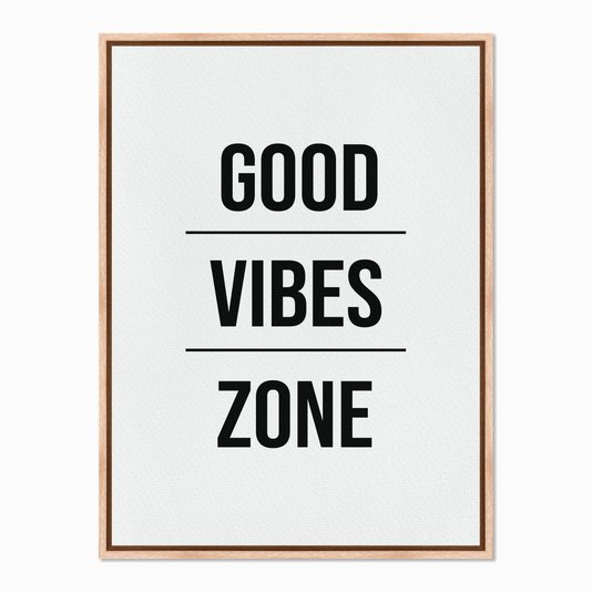 Quadro em Tela Canvas Good Vibes Zone