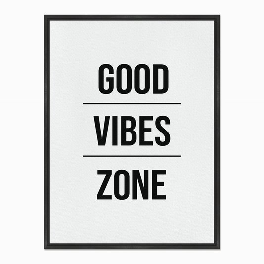 Quadro em Tela Canvas Good Vibes Zone
