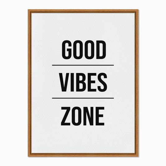 Quadro em Tela Canvas Good Vibes Zone