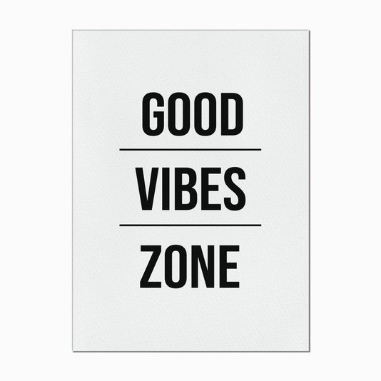Quadro em Tela Canvas Good Vibes Zone