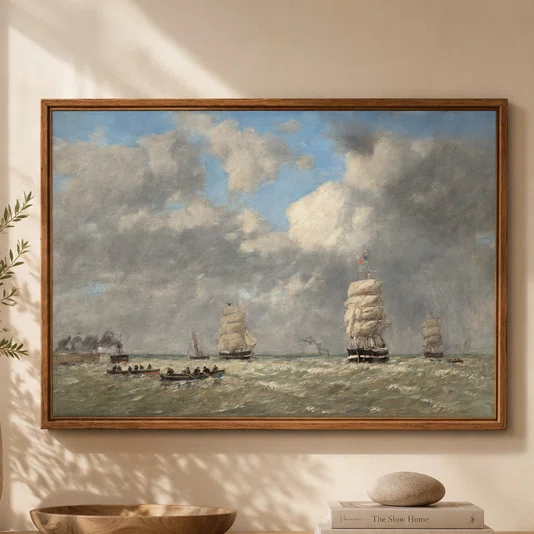 Quadro Em Tela Canvas " "Le Havre" de Eugène Boudin