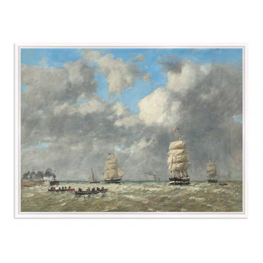 Quadro Em Tela Canvas " "Le Havre" de Eugène Boudin