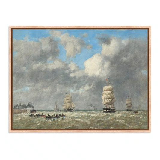 Quadro Em Tela Canvas " "Le Havre" de Eugène Boudin